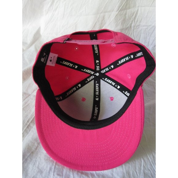 NEW Bright Pink camo Cancer Awareness Ribbon Sleefs Embroidered Snapback Hat Cap - Picture 4 of 5
